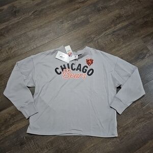 NFL Chicago Bears Long Sleeve Crewneck Sweatshirt Women's Medium New With Tags